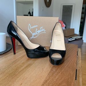 Christian Louboutin Hyper Prive 120 Patent Black